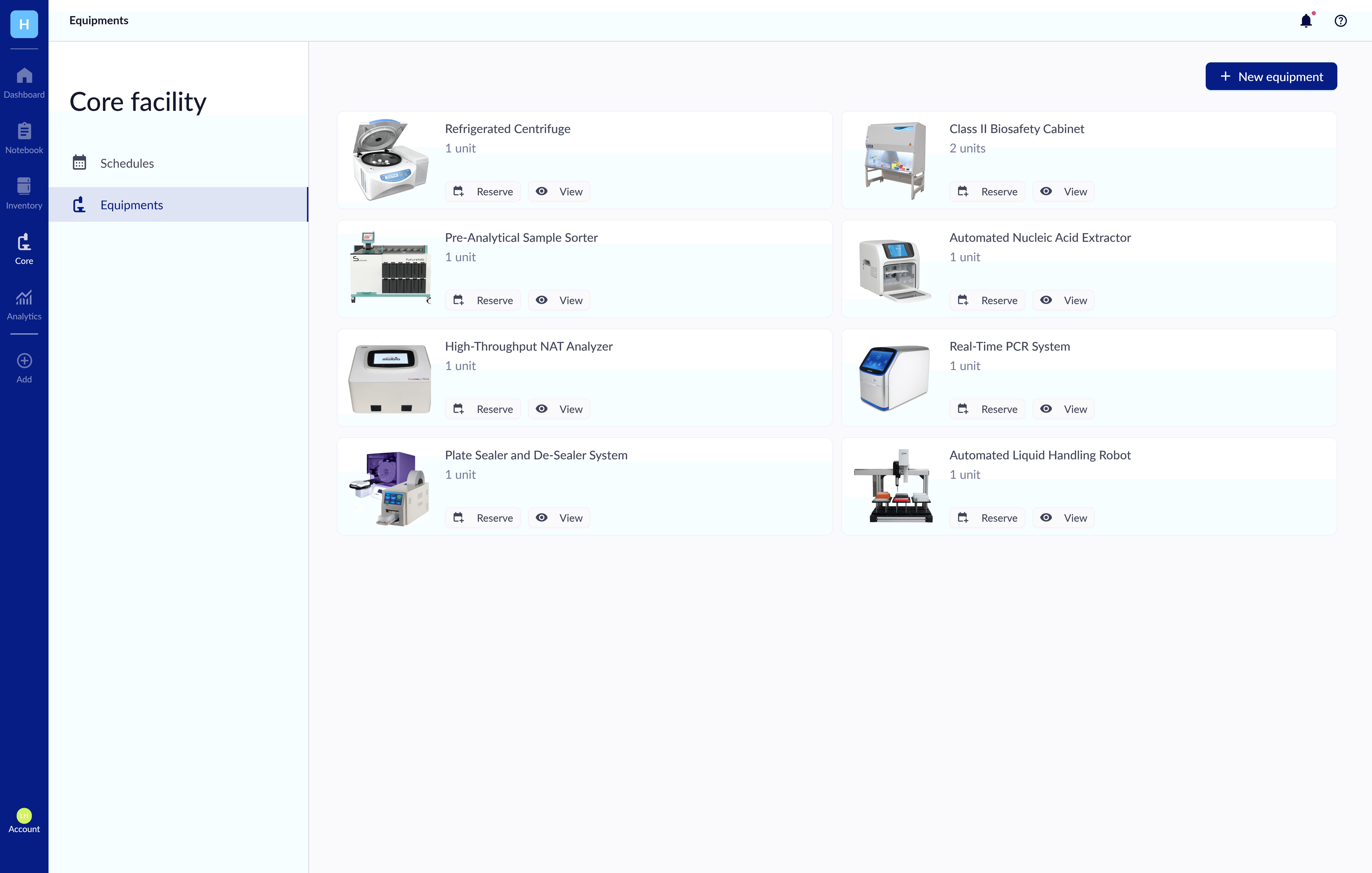 Comprehensive Equipment Management